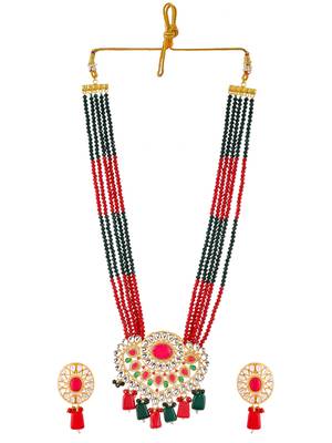Ethnic multi layered kundan jewellery set 3