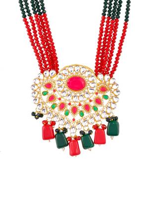 Ethnic multi layered kundan jewellery set 4