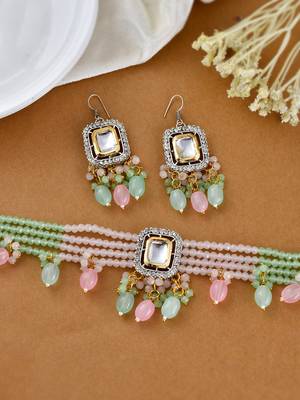 Kundan choker jewellery set 1