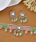Kundan choker jewellery set