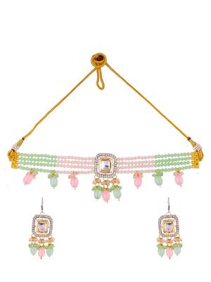 Kundan choker jewellery set 3