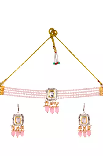 Kundan layered choker jewellery set
