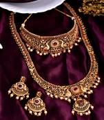 South indian double necklace jewellery set