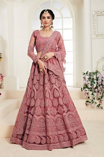Wedding Wear Heavy Designer Embroidered Lehenga Choli
