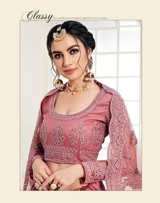Wedding Wear Heavy Designer Embroidered Lehenga Choli 2