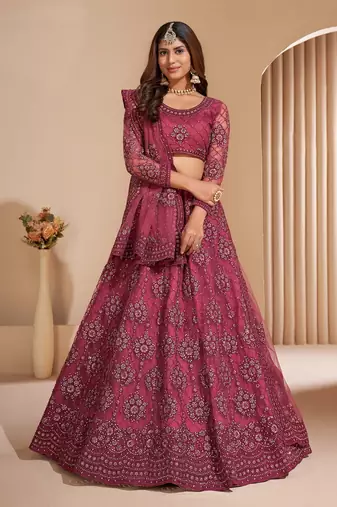 Wedding Wear Heavy Designer Embroidered Lehenga Choli