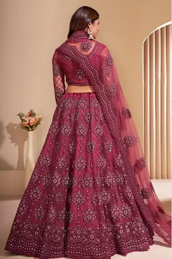 Wedding Wear Heavy Designer Embroidered Lehenga Choli