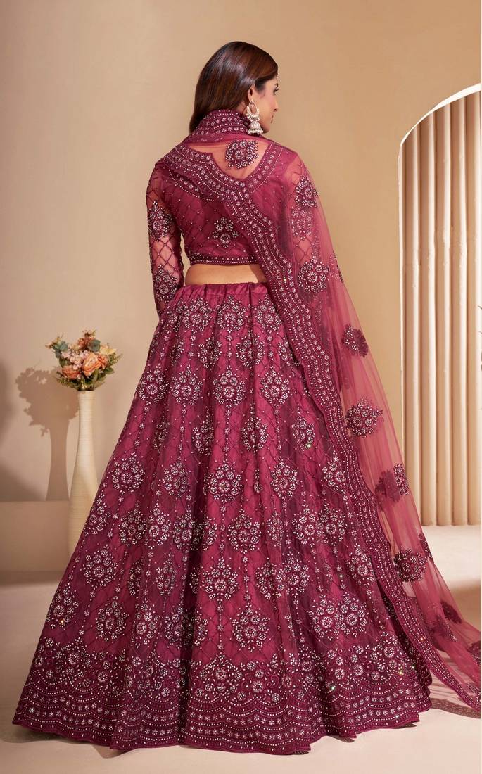 Wedding Wear Heavy Designer Embroidered Lehenga Choli