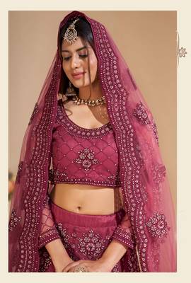 Wedding Wear Heavy Designer Embroidered Lehenga Choli 3