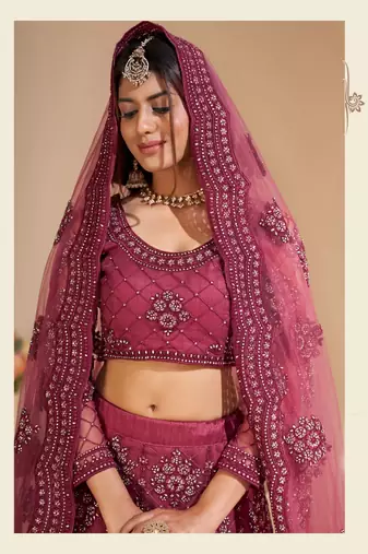 Wedding Wear Heavy Designer Embroidered Lehenga Choli