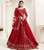 Wedding Wear Heavy Designer Embroidered Lehenga Choli