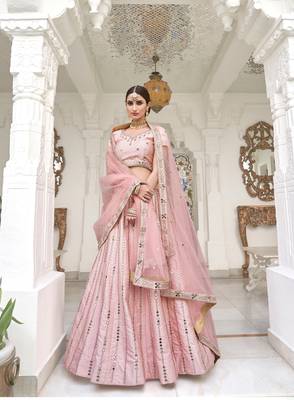 Wedding Wear Heavy Designer Embroidered Lehenga Choli 1