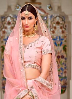 Wedding Wear Heavy Designer Embroidered Lehenga Choli 2