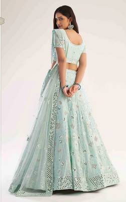Wedding Wear Heavy Designer Embroidered Lehenga Choli 2