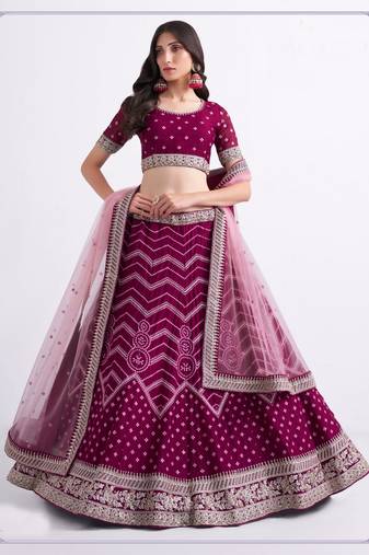 Wedding Wear Heavy Designer Embroidered Lehenga Choli