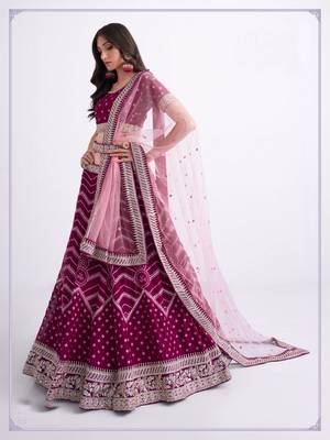 Wedding Wear Heavy Designer Embroidered Lehenga Choli 3