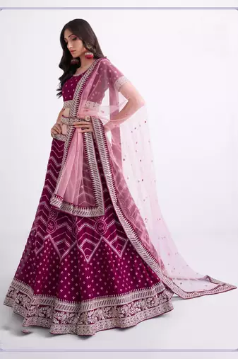 Wedding Wear Heavy Designer Embroidered Lehenga Choli