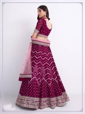 Wedding Wear Heavy Designer Embroidered Lehenga Choli 4