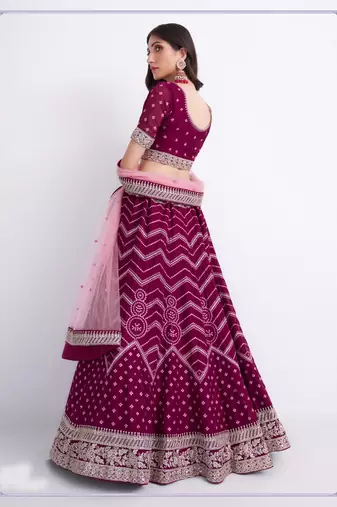 Wedding Wear Heavy Designer Embroidered Lehenga Choli