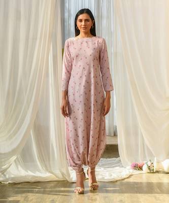 Rosey pink dhoti jumpsuit 1