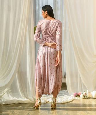 Rosey pink dhoti jumpsuit 2