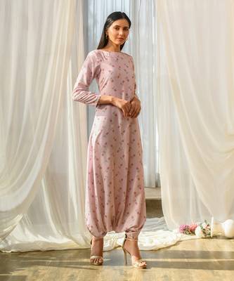 Rosey pink dhoti jumpsuit 3