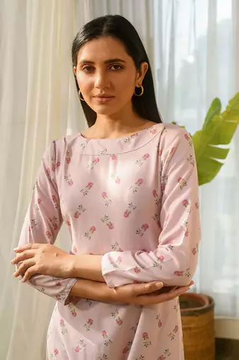 Rosey pink dhoti jumpsuit