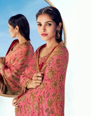 Pink & Premium_Silk Designer Heavy Traditional Wear Salwar Suit 2