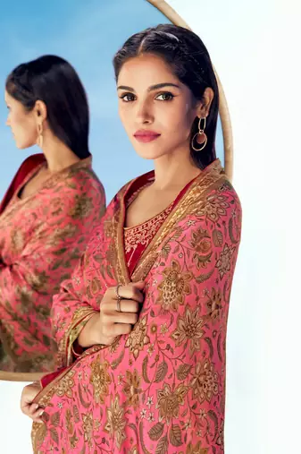 Pink & Premium_Silk Designer Heavy Traditional Wear Salwar Suit