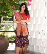 Blue Colour Pashmina Silk Saree