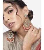 Traditional Handcrafted Pearl Kundan Beaded Earrings for Women/Girls 