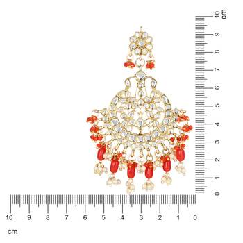 Traditional Handcrafted Pearl Kundan Beaded Earrings for Women/Girls  5