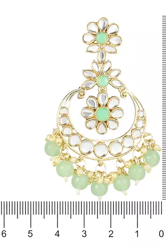 Traditional Handcrafted Kundan Earrings Adorned with Pearls for Women and Girls 