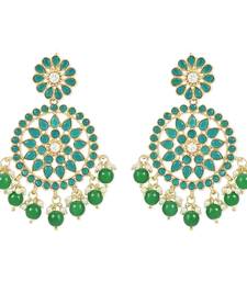 Traditional Pearl Hanging Stone Studed Chandbali Earring For Women/Girls (E3095G)