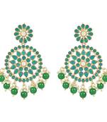 Traditional Pearl Hanging Stone Studed Chandbali Earring For Women/Girls (E3095G)