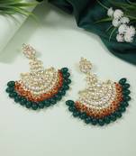 Traditional Kundan Pearl Chandbali Earrings For Women And Girls 