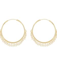 Chandbali Hoop Earrings Handcrafted With Pearl For Women & Girls