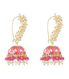 Traditional Meenakari Handcrafted Pearl Jhumki Earrings For Women & Girls (E3130Q)