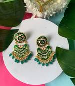 Traditional Handcrafted Meenakari Pearl Kundan Beaded Earring For Women & Gilrs 
