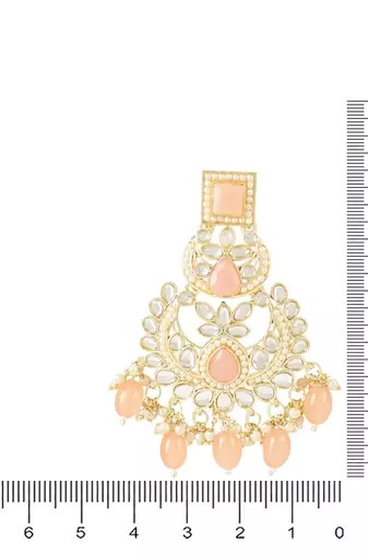 Traditional Kundan Pearl Chandbali Earrings For Women/Girls (E3135Pe)