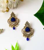 Traditional Kundan Pearl Chandbali Earrings For Women And Girls 