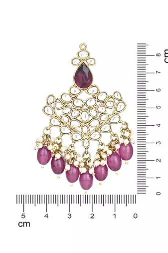 Traditional Kundan Pearl Chandbali Earrings For Women And Girls 
