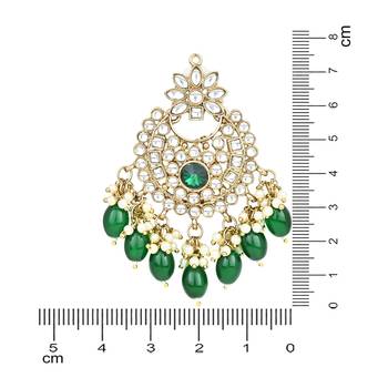 Traditional Kundan Pearl Chandbali Earrings For Women And Girls  5