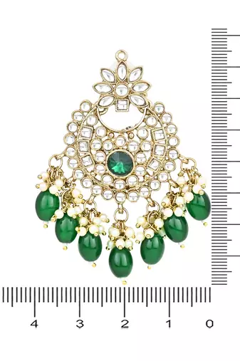 Traditional Kundan Pearl Chandbali Earrings For Women And Girls 