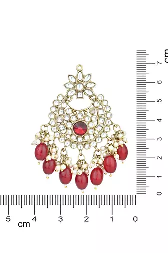 Traditional Kundan Pearl Chandbali Earrings For Women And Girls 