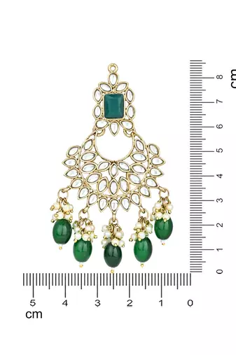 Traditional Kundan Pearl Chandbali Earrings For Women And Girls 