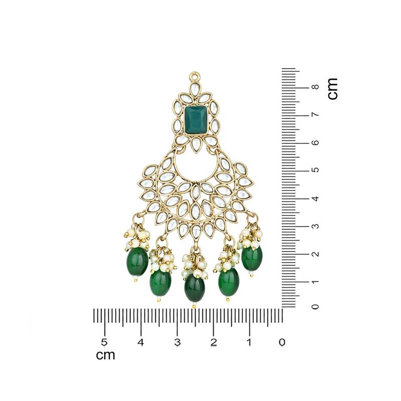 Traditional Kundan Pearl Chandbali Earrings For Women And Girls 