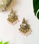 Traditional Kundan Pearl Chandbali Earrings For Women And Girls 