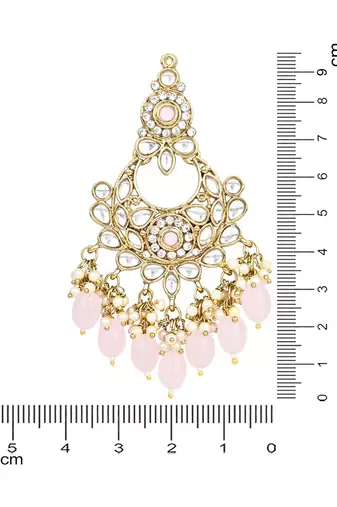 Traditional Kundan Pearl Chandbali Earrings For Women And Girls 