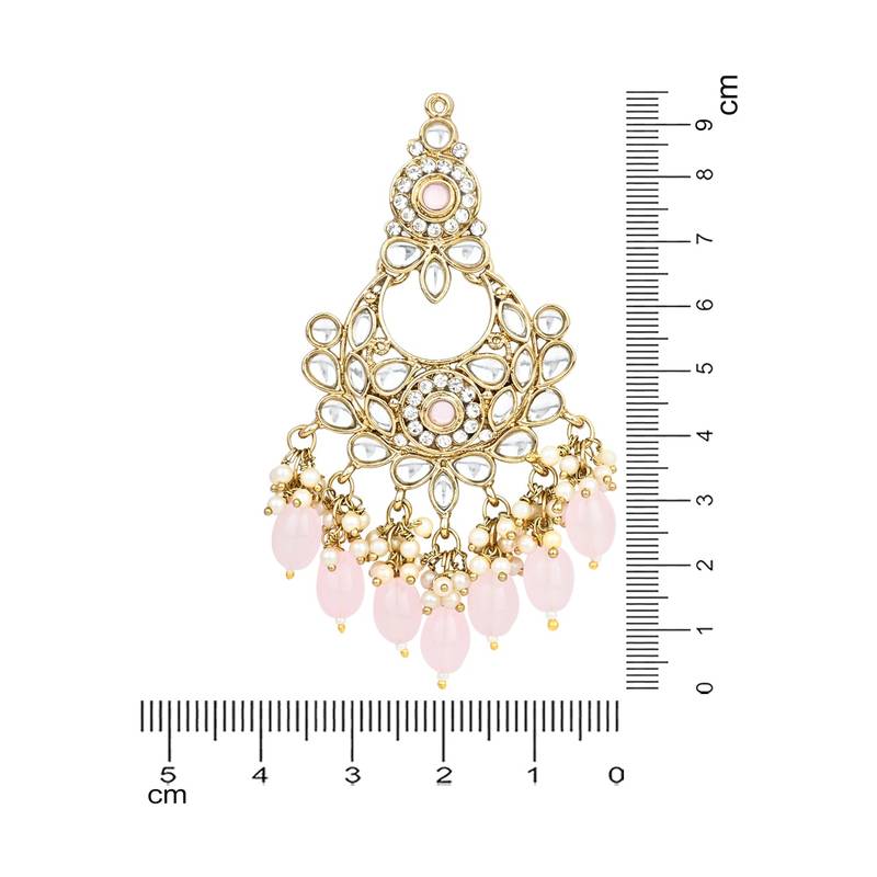 Traditional Kundan Pearl Chandbali Earrings For Women And Girls 